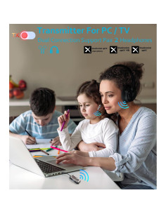 Adaptador Bluetooth 5.3 Dongguan C82 Receptor Transmisor 3.5mm 2