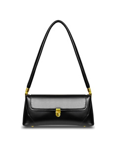 Bolso de Hombro Vintage para Mujeres Cuiab - Negro 27.94x9.4x11.43 cm