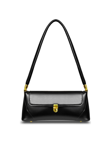 Bolso de Hombro Vintage para Mujeres Cuiab - Negro 27.94x9.4x11.43 cm