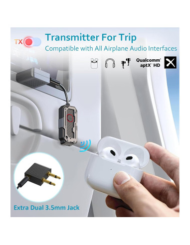 Adaptador Bluetooth 5.3 Dongguan C82 Receptor Transmisor 3.5mm