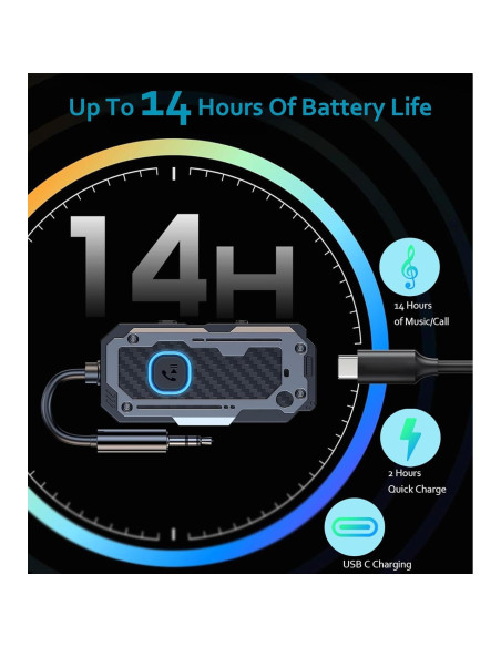 Adaptador Bluetooth 5.3 Dongguan C82 Receptor Transmisor 3.5mm