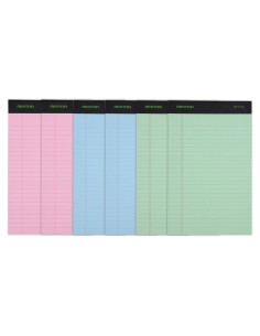 Bloc de Notas Reciclados Mintra Office 6pk Pastel 50 Hojas
