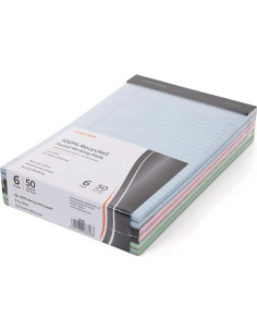 Bloc de Notas Reciclados Mintra Office 6pk Pastel 50 Hojas 2