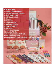 Kit de Fabricación de Velas CHAMBERY - 0.91Kg Cera Soja, 6 Aromas 2