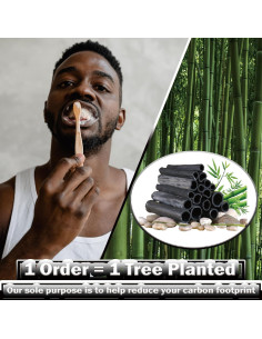 10 Cepillos de Dientes de Bambú Paeyaer Suave y Medio Ecológicos 2