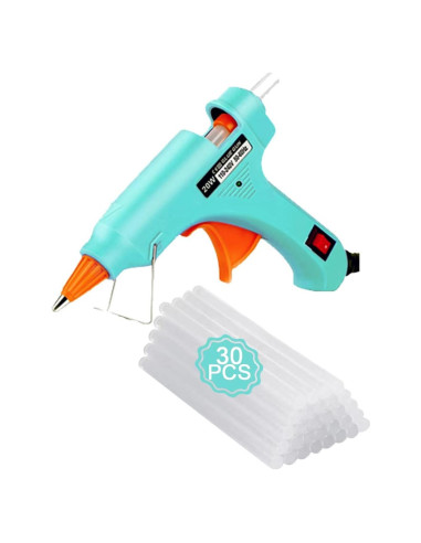 Kit de Mini Pistola de Pegamento Caliente OUREPOCA con 30 Palitos