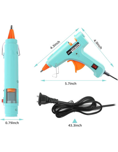 Kit de Mini Pistola de Pegamento Caliente OUREPOCA con 30 Palitos