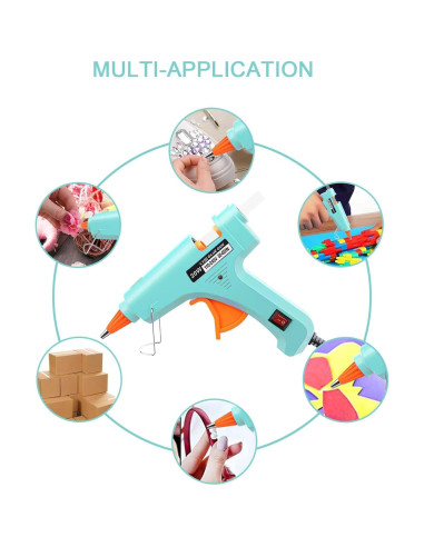 Kit de Mini Pistola de Pegamento Caliente OUREPOCA con 30 Palitos