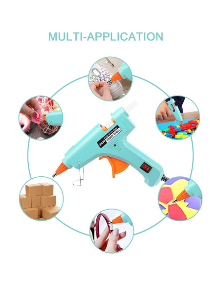Kit de Mini Pistola de Pegamento Caliente OUREPOCA con 30 Palitos