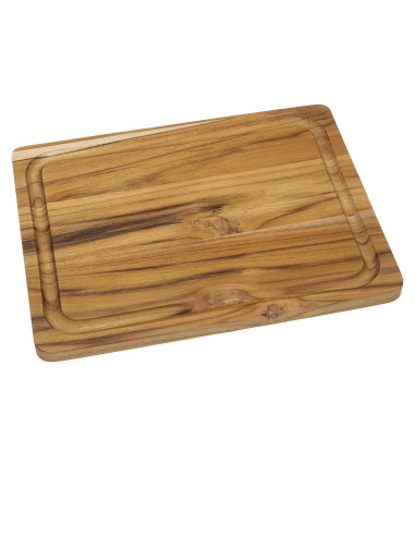 Tabla de Cortar y Servir Lipper International de Teca 30.5x22.9 cm