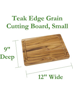 Tabla de Cortar y Servir Lipper International de Teca 30.5x22.9 cm 2