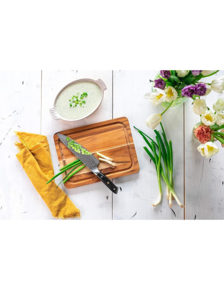 Tabla de Cortar y Servir Lipper International de Teca 30.5x22.9 cm