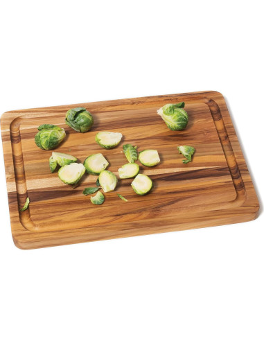 Tabla de Cortar y Servir Lipper International de Teca 30.5x22.9 cm
