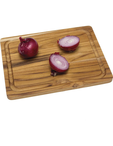 Tabla de Cortar y Servir Lipper International de Teca 30.5x22.9 cm