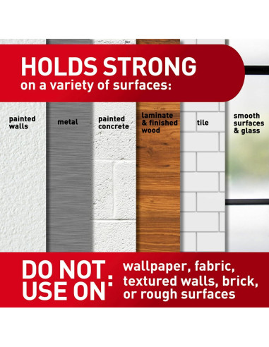 Tiradores de Pared Command 15 lb Blancos, 4 Pares, Resistentes al Agua