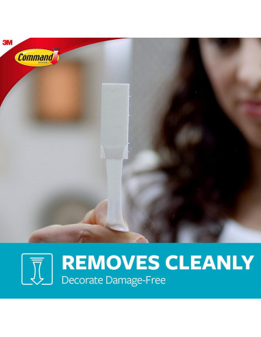 Tiradores de Pared Command 15 lb Blancos, 4 Pares, Resistentes al Agua