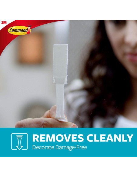 Tiradores de Pared Command 15 lb Blancos, 4 Pares, Resistentes al Agua