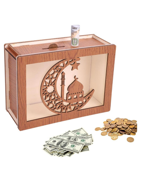 Hucha de Madera para Ahorro con Objetivo 1000 - Dong Yang