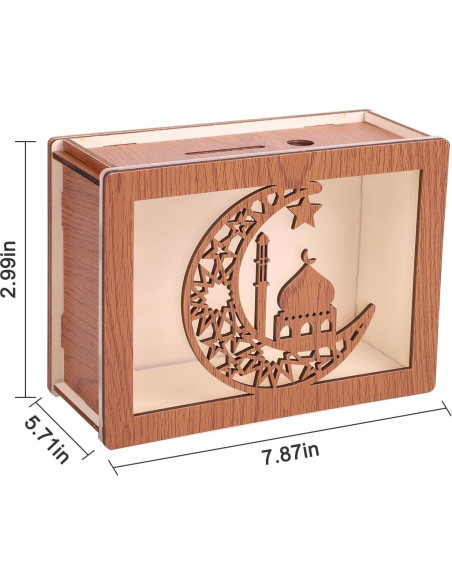 Hucha de Madera para Ahorro con Objetivo 1000 - Dong Yang