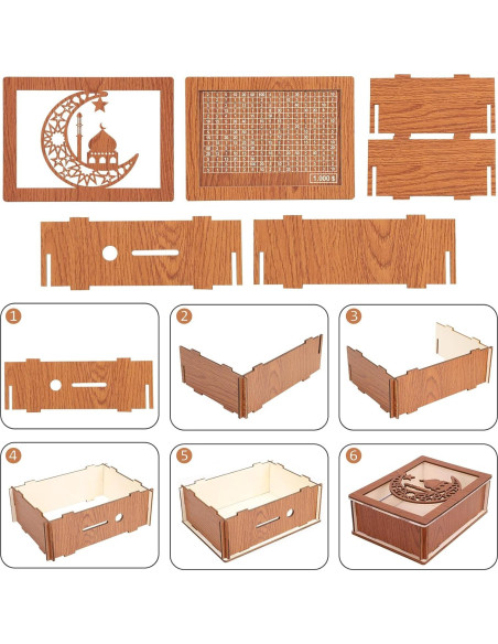 Hucha de Madera para Ahorro con Objetivo 1000 - Dong Yang