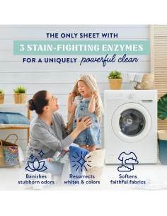 Hojas de detergente Cleancult - 60 cargas - Sin fragancia 2