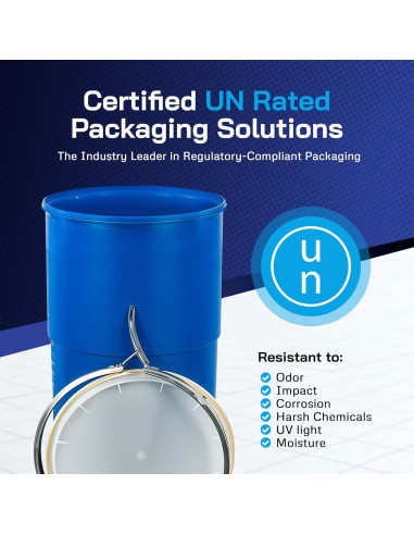 Tambor de Plástico HDPE 15 Galones Contenedores Aire Marítimo