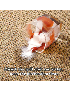 Alfombra de Cocina Esquinera Antideslizante BANEBOR 140 cm Beige 2