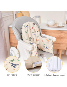 Funda de Cojín Inflable Reversible IKEA Antilop para Silla Alta 2