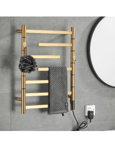 Radiador de Toallas Eléctrico DYHXI 85W Acero Inoxidable 304 2