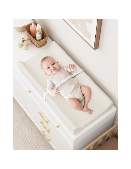 Almohadilla de Cambio de Pañales Premium U - Cuero Impermeable