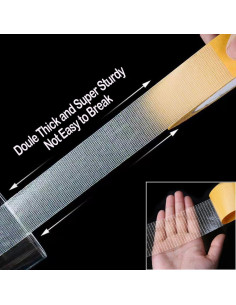 Cinta Adhesiva Doble Cara 3 cm x 20 m PLWCAMI Alta Resistencia 2