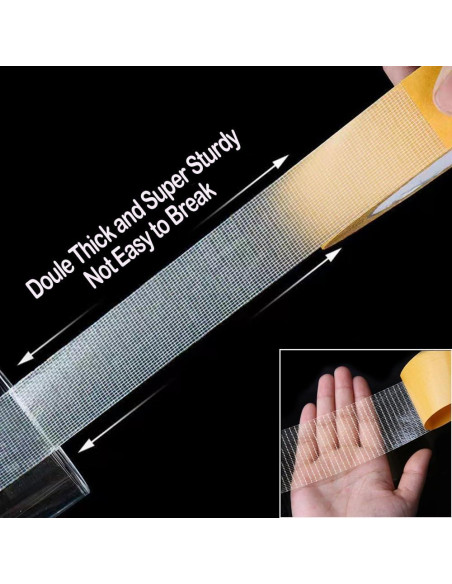 Cinta Adhesiva Doble Cara 3 cm x 20 m PLWCAMI Alta Resistencia