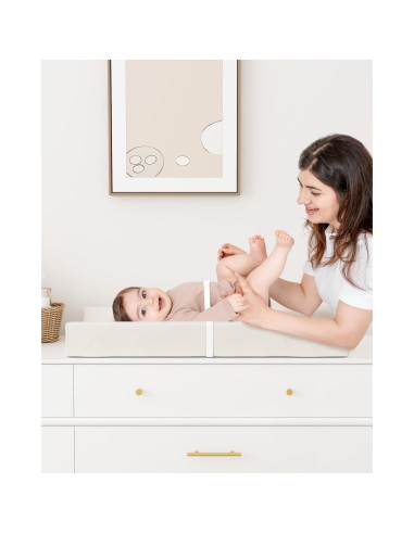 Almohadilla de Cambio de Pañales Premium U - Cuero Impermeable