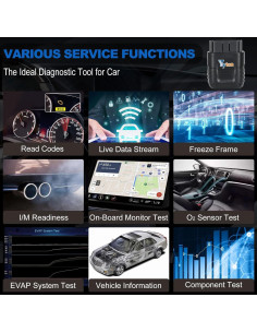 Escáner OBD2 Genérico Bluetooth Lector de Códigos de Coche 2