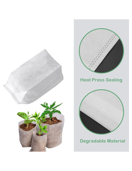 200 Bolsas de Vivero Tarklanda 14x16 cm Biodegradables