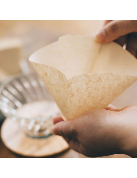 Filtros de café Hario V60 Tamaño 01 Natural 100 unidades