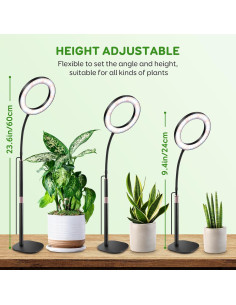 Luz de Crecimiento LED LPMZMBL 1 Cabeza 15W Espectro Completo 2