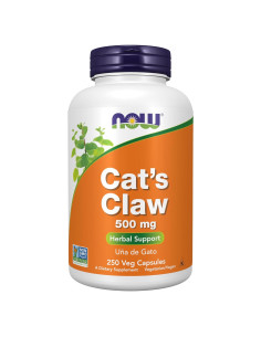 Suplemento Herbal Uña de Gato NOW 500 mg 250 Cápsulas