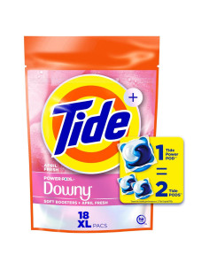 Cápsulas de Detergente Tide Power PODs con Downy 18 Unidades