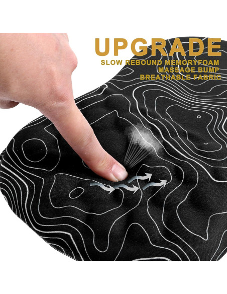 Almohadilla de Ratón Ergonómica WLLHYF con Soporte para Muñeca