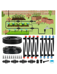 Sistema de Riego por Goteo PUUKU 110FT Automático Jardín