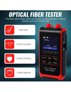 Probador de Potencia Óptica 4-en-1 Danoplus KIB0430 2