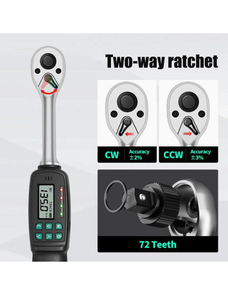 Llave de Torque Digital XLIT 1/2" 6.8-135 Nm Precisión +/-2%