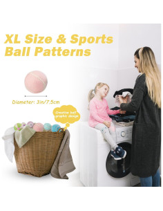 Bolas de Secado de Lana FUTURE FOOT XL 6 Piezas Naturales 2