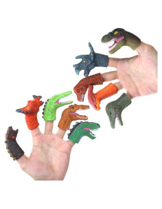 10 Títeres de Dedo de Dinosaurio CALEST para Niños 3+ Años