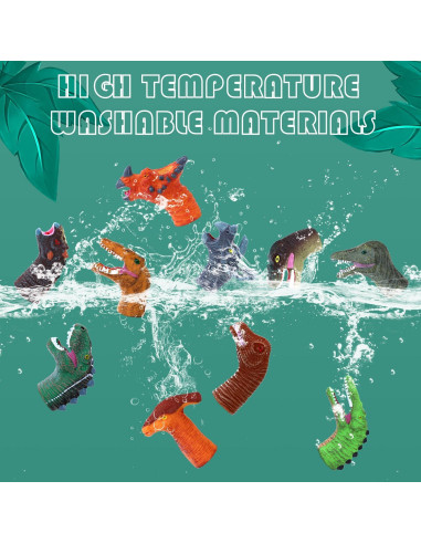 10 Títeres de Dedo de Dinosaurio CALEST para Niños 3+ Años