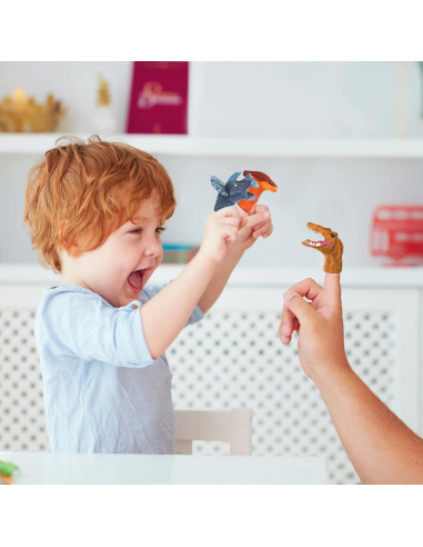 10 Títeres de Dedo de Dinosaurio CALEST para Niños 3+ Años