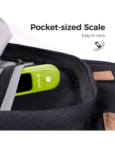 Balanza de Equipaje Digital Pack All 50 kg Pantalla LCD Verde