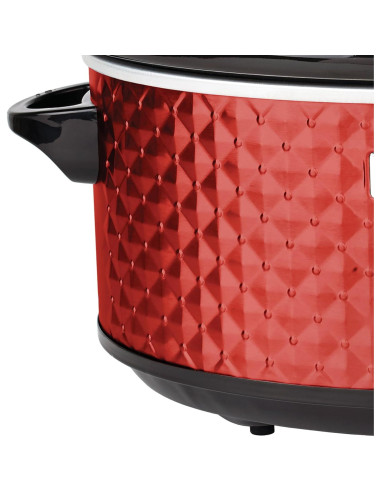 Cocina Lenta Brentwood Select 7 Cuartos Roja - 3 Calores