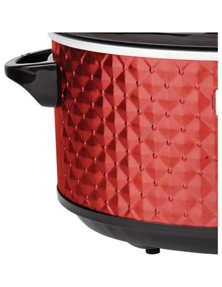 Cocina Lenta Brentwood Select 7 Cuartos Roja - 3 Calores